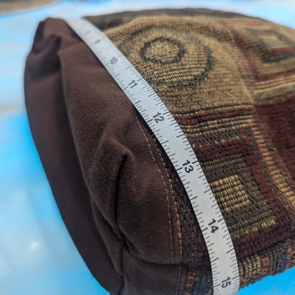 Vintage Woven Tapestry Tote Bag | Brown Earth Tones | Made in USA - Picture 11 of 11